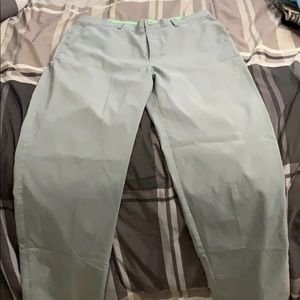 Gray golf pants